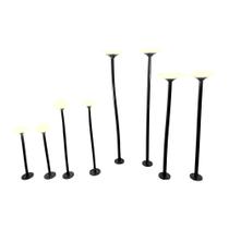 Luminária de Jardim Nordecor Pilze 6613 Led Bivolt Preto 3000K Luz Amarela