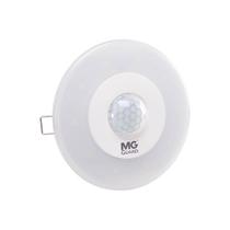 Luminaria De Led Branco Frio 6500W Sensor Presença 5w Embutir Teto Gesso Foto Célula