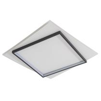 Luminária de LED de sobrepor Dois Quadrados 33W Bivolt 3 em 1 com memorizacão de cor
