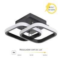 Luminária de LED de sobrepor quadrada Bivolt 26W 3 em 1