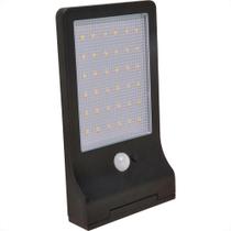 Luminaria De Led Gaya Solar Com Sensor De Presenca Ip65 - 3000K - 7.2W - 108Lm - 9655 Luminaria De Led Gaya Solar Com Sensor De Presenca Ip65 - 3000K - 7.2W - 108Lm - 9655