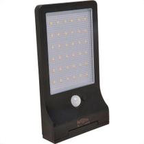 Luminaria De Led Gaya Solar Com Sensor De Presenca Ip65 - 6500K - 7.2W - 300Lm - 9665 Luminaria De Led Gaya Solar Com Sensor De Presenca Ip65 - 6500K - 7.2W - 300Lm - 9665