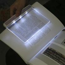 Luminaria de led iluminacao para leitura de livro jornal luz noturna portatil