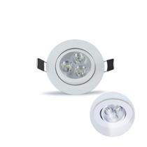 Luminária de Led Redonda Branco Frio 3w