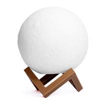 Luminária De Lua Cheia 3D Led Abajur Decoração Branco Quente