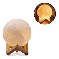 Luminária De Lua Cheia 3d Led Abajur Decoração Luminária De Lua Cheia 3d Led Abajur Decoração