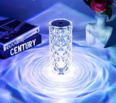 Luminária de Luxo Cristal Light 16 Cores - Sensível ao Toque Luminária de Luxo Cristal Light 16 Cores - Sensível ao Toque