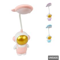 Luminária de Mesa 31cm EM LED Astronauta Color - Tudo em Caixa