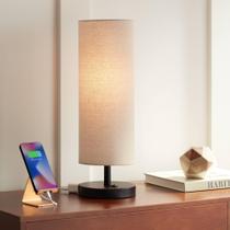 Luminária de Mesa 360 Lighting Heyburn 51cm com Portas USB Bronze Luminária de Mesa 360 Lighting Heyburn 51cm com Portas USB Bronze