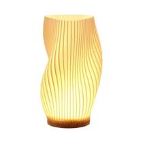 Luminária De Mesa 3D Regulável Com Luz Noturna LED Plissada, 3 Níveis, Para Quarto, mesa de cabeceira,