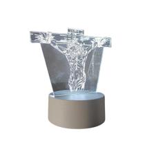 Luminária de Mesa Abajur 3D Cruz Led 4W 5V 3 em 1