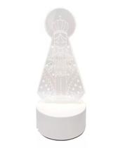 Luminária de Mesa Abajur 3D Nossa Senhora Aparecida Led 4W 5V 3 em 1