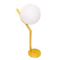 Luminária De Mesa Abajur Angular 1 E-27 Dourado St1591