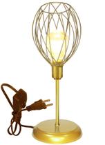 Luminária de Mesa Abajur Clássico Aramado Nest P/LED