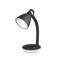 Luminária de Mesa Abajur Haste Ajustável Preta USB - Elgin