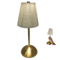 Luminaria de Mesa Abajur LED 3 Tons Controle de Intensidade USB Bateria Recarragavel Iluminaçao Quarto Cabeceira Sala Estudo Leitura Trabalho Home Off Luminaria de Mesa Abajur LED 3 Tons Controle de Intensidade USB Bateria Recarragavel Iluminaçao Quarto Cabeceira Sala Estudo Leitura Trabalho Home Off