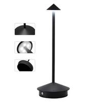Luminaria de Mesa Abajur LED 3 Tons Controle de Intensidade USB Touch Bateria Recarregavel Home Office Iluminaçao Escritorio Quarto Cabeceira Decoraça