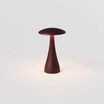 Luminária de Mesa Abajur LED Donna Ring Light Interlight - Portátil Sem Fio - Corten