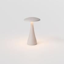 Luminária de Mesa Abajur LED Donna Ring Light Interlight - Portátil Sem Fio - Nude