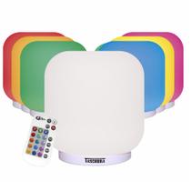 Luminária De Mesa Abajur Led Jujuba Ir Rgb 8w