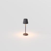 Luminária de Mesa Abajur LED Mini PL Interlight - Portátil Sem Fio - Grafite Escuro Luminária de Mesa Abajur LED Mini PL Interlight - Portátil Sem Fio - Grafite Escuro