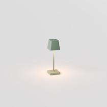 Luminária de Mesa Abajur LED Mini QD Interlight - Portátil Sem Fio - Verde Sálvia Luminária de Mesa Abajur LED Mini QD Interlight - Portátil Sem Fio - Verde Sálvia