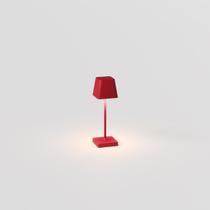 Luminária de Mesa Abajur LED Mini QD Interlight - Portátil Sem Fio - Vermelho Luminária de Mesa Abajur LED Mini QD Interlight - Portátil Sem Fio - Vermelho