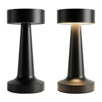 Luminária De Mesa Abajur LED Touch Três Cores Recarregável USB Para Quarto E Sala