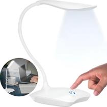 Luminaria De Mesa Abajur Led Usb Flexivel Recarregavel Clip