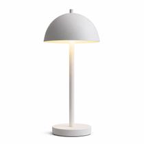 Luminária de Mesa Abajur Moderno Meia Lua Roma Branco Quarto Sala Escritório