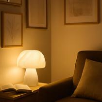 Luminária De Mesa Abajur Muse Moderno Cúpula PLA Quarto Sala Escrivaninha Escritório