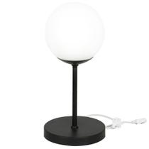 Luminária de mesa abajur Orby Preto Luminária de mesa abajur Orby Preto