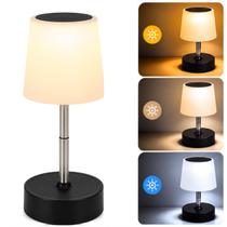 Luminária de Mesa Abajur Premium Led Retrátil Sem Fio Recarregável USB Touch Compacta Ajustável Moderna Quarto Escritório Estudo Decorativa Bivolt