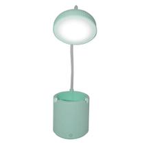 Luminaria de Mesa Abajur Touch Screen LED Flexivel Recarregavel Articulada Suporte Celular
