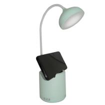 Luminaria de Mesa Abajur Touch Screen Recarregavel LED Flexivel Articulada Suporte Celular Lampada Escritorio Iluminaçao