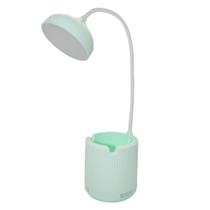 Luminaria de Mesa Abajur Touch Screen Suporte Celular Recarregavel LED Escritorio Iluminaçao Lampada Flexivel Articulada