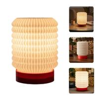 Luminária de Mesa Abajur Yuna Design Moderno Minimalista 3D LED Decorativa Quarto Sala Bivolt Muvia