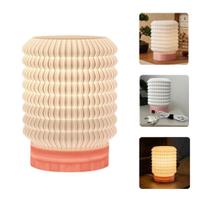 Luminária de Mesa Abajur Yuna Design Moderno Minimalista 3D LED Decorativa Quarto Sala Bivolt Muvia