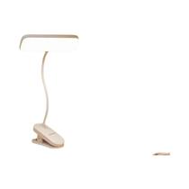 Luminária De Mesa Ajustável Com Clipe, Cuidado Com Os Olhos, Luz LED Recarregável Por USB, Regulável Luminária De Mesa Ajustável Com Clipe, Cuidado Com Os Olhos, Luz LED Recarregável Por USB, Regulável