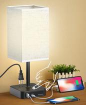 Luminária de Mesa Alimentata com Controle por Toque, USB-C, USB-A e Tomadas 220V Luminária de Mesa Alimentata com Controle por Toque, USB-C, USB-A e Tomadas 220V