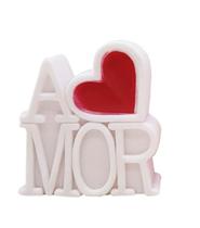 Luminária De Mesa Amor rosa e vermelho