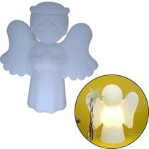 Luminária de Mesa Anjo Abajur Decorativo Anjinho Branco