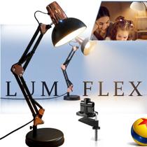 Luminária De Mesa Articulada Abajur Cabeceira Cama Modelo Pixar