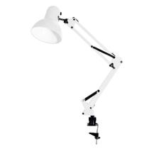 Luminária de Mesa Articulada com Garra Branca G20 Luminária de Mesa Articulada com Garra Branca G20