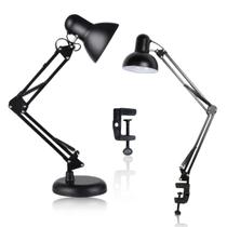 luminária De Mesa Articulada Preto Abajur Lustre Lanterna