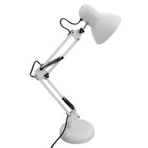 Luminária De Mesa Articuladal Manicure Escritorio BRANCO