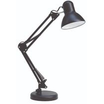 Luminária de mesa articulável com base e garra e27 cor preta Luminária de mesa articulável com base e garra e27 cor preta