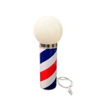 Luminária de Mesa Barber Pole 40cm Colorido Bivolt - Megan Luminária de Mesa Barber Pole 40cm Colorido Bivolt - Megan