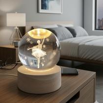 Luminária de Mesa Bola 3D - cosy