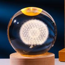 Luminária de Mesa Bola de Cristal Efeito 3D Incrivel Galáxia Luminária de Mesa Bola de Cristal Efeito 3D Incrivel Galáxia